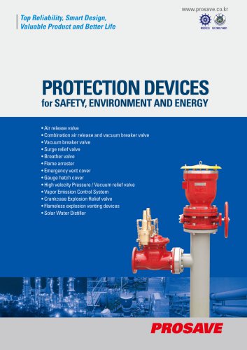 PROTECTION DEVICES for SAFETY, ENVIRONMENT AND ENERGY