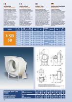 CENTRIFUGAL POLYPROPYLENE FAN, 10000 - 13500M3/H - CORROSION RESISTANT VSB50 SERIES