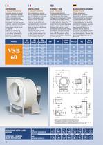 CENTRIFUGAL POLYPROPYLENE FAN, 14000 - 16000M3/H - CORROSION RESISTANT VSB60 SERIES