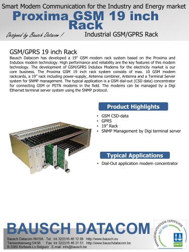 Proxima GSM 19  inch rack