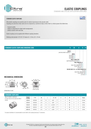 ELASTIC COUPLINGS