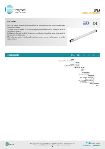 EPLA LINEAR POTENTIOMETER