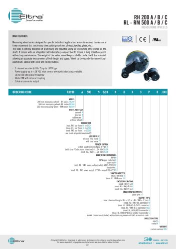 RH 200 A / B / C RL - RM 500 A / B / C