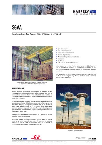 Large Impulse Voltage Generator "V type"