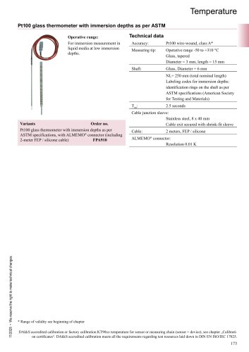 Glass thermometer
