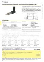 Pressure transducer of refrigerants 