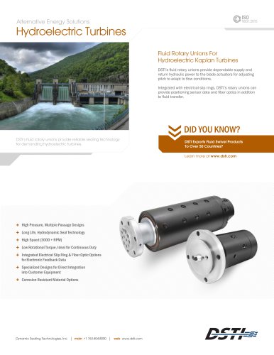 Alternative Energy Solutions Hydroelectric Turbines