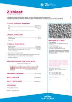 Zirblast TECHNICAL DATA SHEET