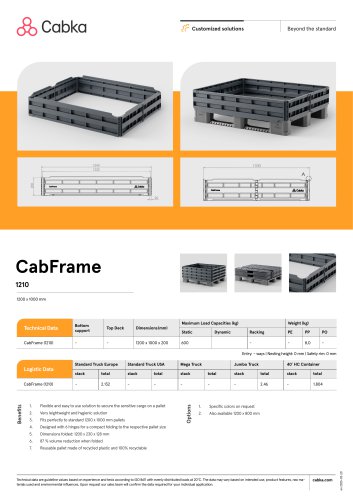 CabFrame 1210