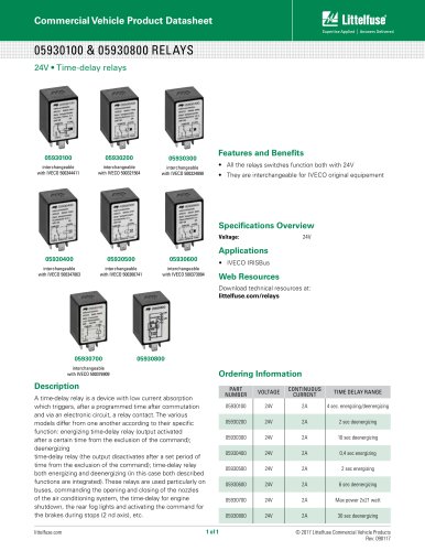 05930100 & 05930800 RELAYS