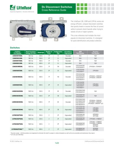 Dc Disconnect Switches