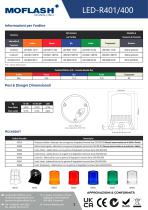 Scheda tecnica - Lampeggiante LED-R401/400 - 2