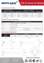 Scheda tecnica - Tromba acustica TDE Ex - 2