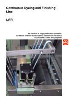 MFR... – Compact continuous dyeing and finishing machine