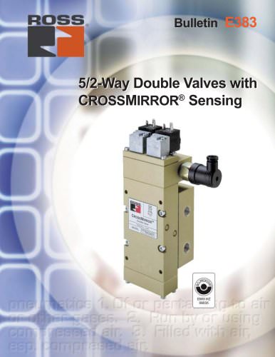 5/2-Way Double Valves with CROSSMIRROR® Sensing