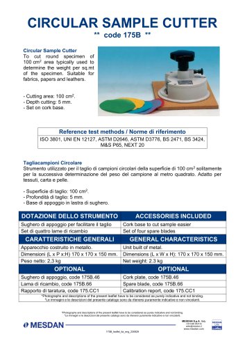 CIRCULAR SAMPLE CUTTER