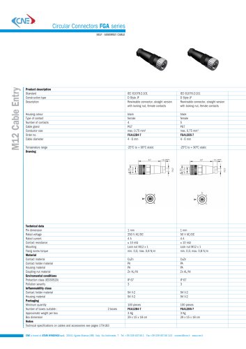 Circular Connectors FGA series