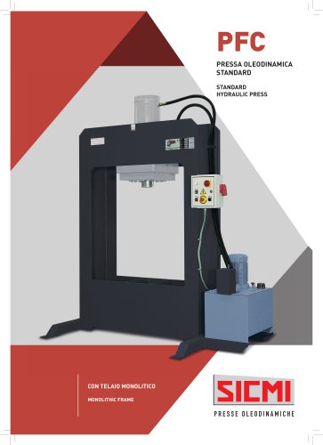 PFC - Hydraulic workshop press - Monolithic frame