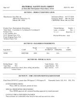 MATERIAL SAFETY DATA SHEET