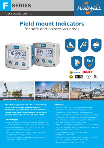 F-Series - Intrinsically Safe Indicators