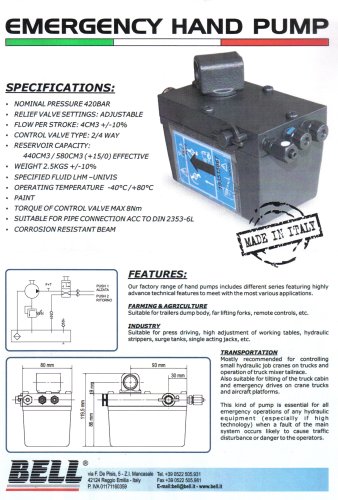 EMERGENCY HAND PUMP