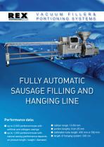 Fully automatic sausage filling and hanging line