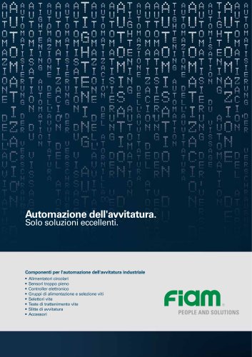 Componenti per l'automazione dell'avvitatura