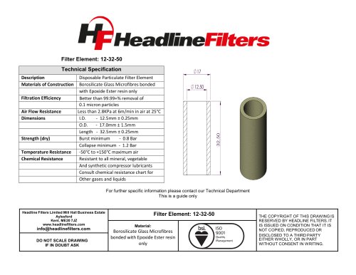 Filter Element 12-32-50