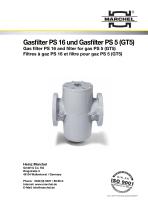 Gas filter PS 16 and filter for gas PS 5 (GT5)