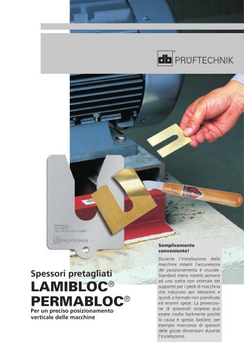 Spessori pretagliati - LAMIBLOC & PERMABLOC - Per un preciso posizionamento verticale delle macchine