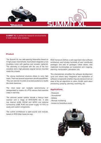 Mobile Robot SUMMIT XL