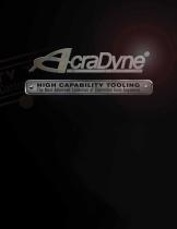 AcraDyne High Capability Tooling Catalog