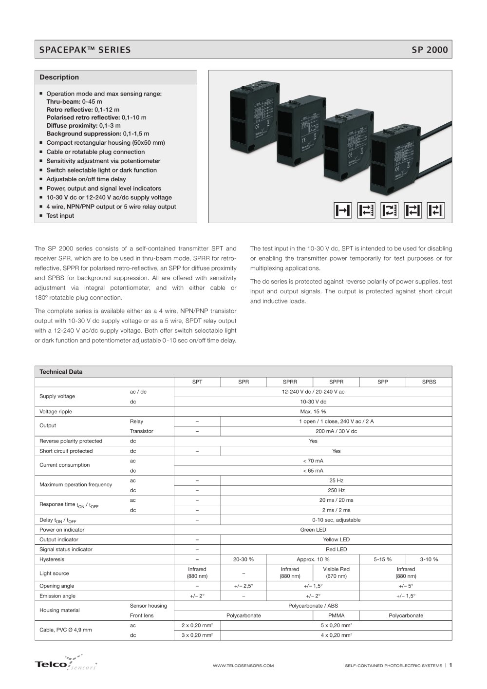 SP 2000 - Telco Sensors
