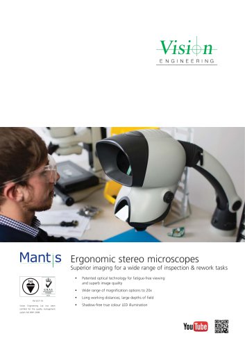 Ergonomic stereo microscopes