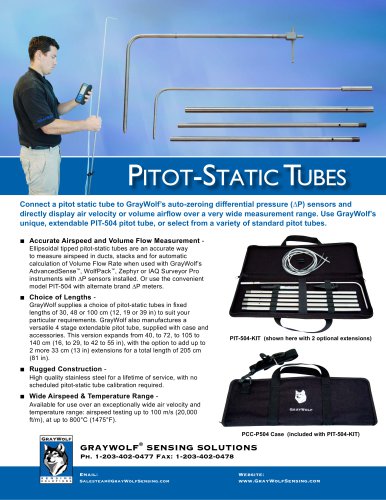 Pitot Static Tubes