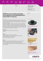 LEUCO thin-kerf saw blade technology   sets standards for wood optimization and  preservation of resources
