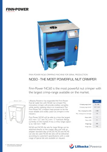 NC60 - THE MOST POWERFUL NUT CRIMPER