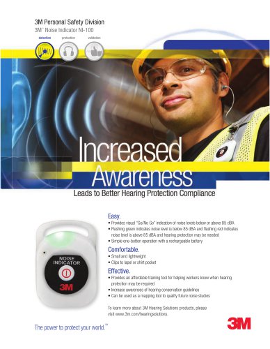 3M? Noise Indicator NI-100 Brochure