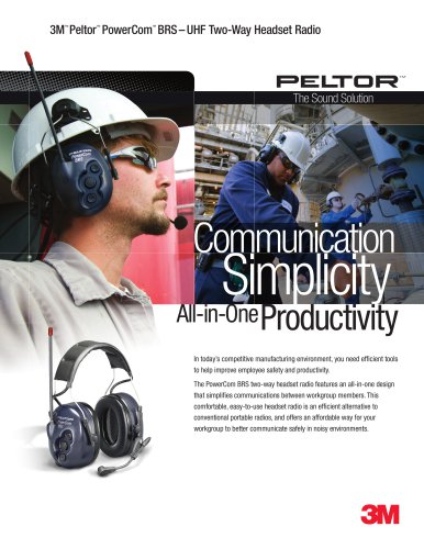 3M Peltor PowerComm-BRS Two-Way Radio Headset