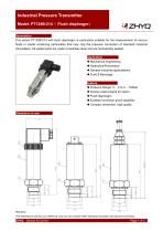 ZHYQ Flush diaphragm pressure transmitter for polyurethane device