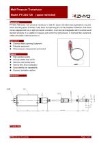 ZHYQ Melt pressure transducer PT124G-128 plastic extruder