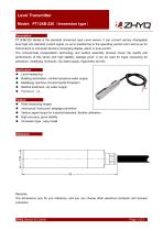 ZHYQ PT124B-220 standard level sensor for liquid level measurement