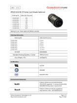 EP020-2224-00 EP Series 2pin Female Cable end-locking wire with straight scew