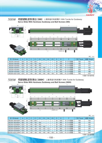 Servo Slide With Hardness Guideway and Ball Screws (300)