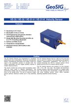 VE-33 / VE-32 / VE-31-V / VE-31-H Velocity Sensor