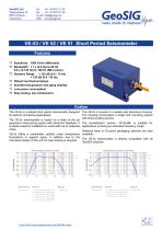 VE-53 / VE 52 / VE 51 Short Period Seismometer