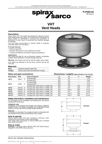 VHT Vent Heads