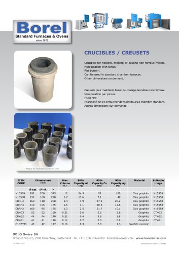 Crucibles