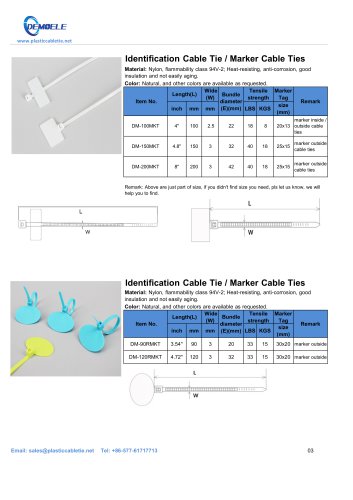 DEMOELE- Marker cable tie