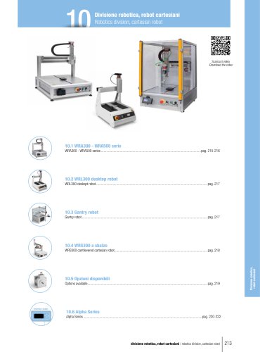 Divisione robotica, robot cartesiani